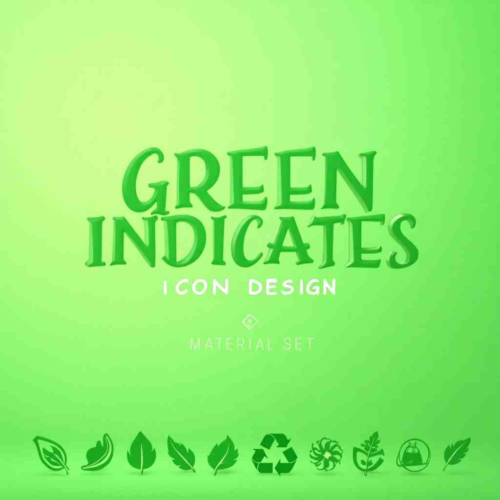 Green indicates the icon design PSD material set